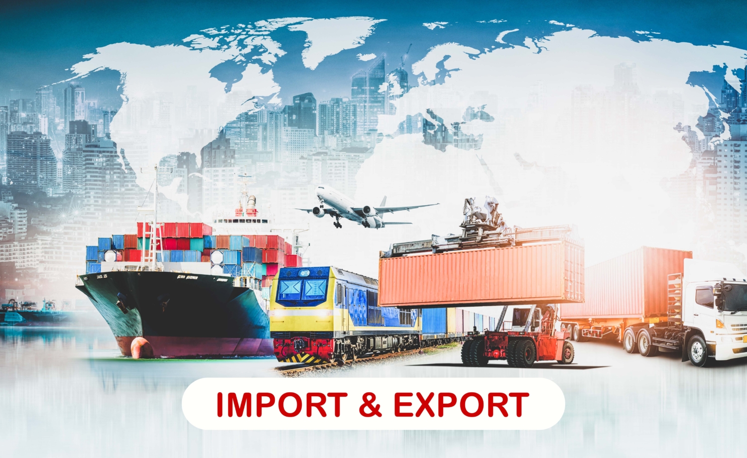 Global business logistics import export background and container cargo ...